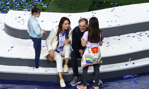 Thomas Tuchel net worth. TT with his wife and children