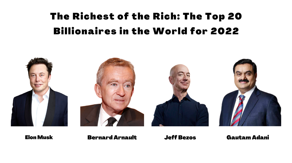 The Richest Of The Rich The Top 20 Billionaires In The World For 2022 